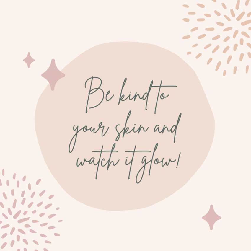 Be kind to your skin and watch it glow. Summer skincare.