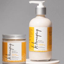 Body scrub plus body lotion 2 piece set