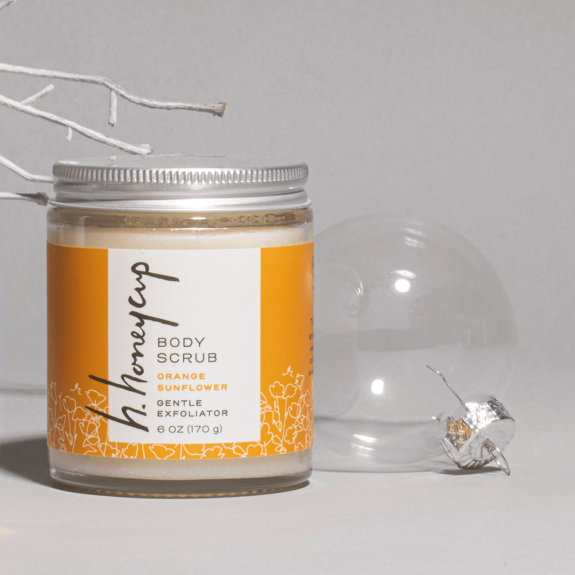 Body Scrub Orange Sunflower Winter scene