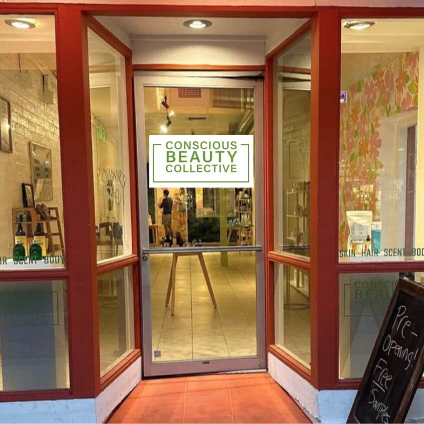 Picture of store front for blog: CONSCIOUS BEAUTY COLLECTIVE POPS UP IN PALM SPRINGS