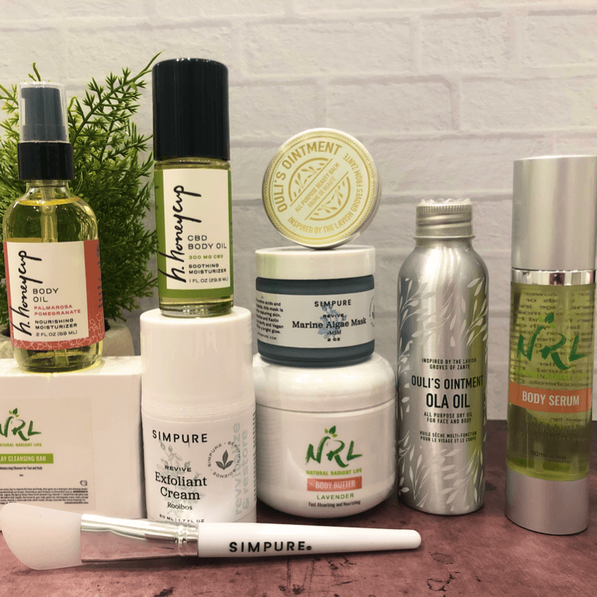 Multiple brands arranged for blog: EXCLUSIVE BEAUTY BUNDLES: CONSCIOUS BEAUTY COLLECTIVE