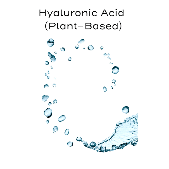 Water drops depicting hydration of hyaluronic acid