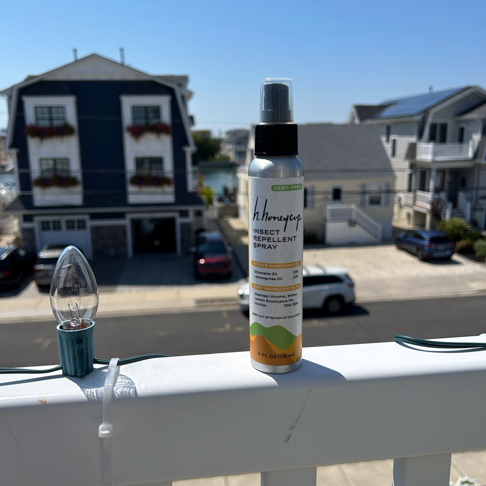 Image of Insect Repellent Spray at a vacation spot