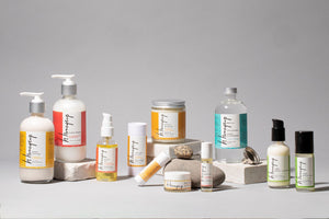 Full body care line up including non-CBD and CBD products